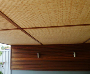 bamboo woven ceiling